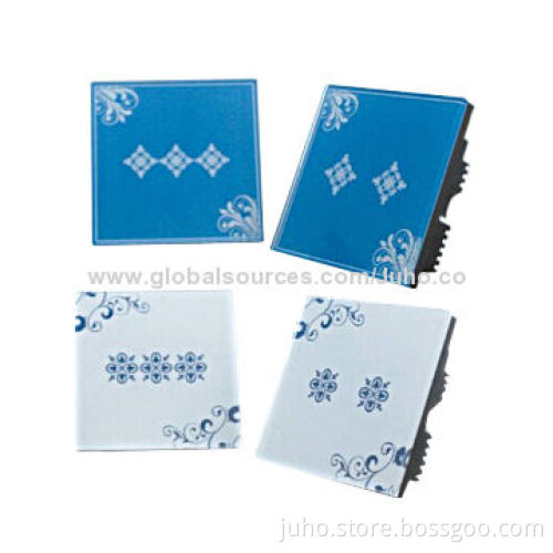 Crystal Glass Panel Touch Switches with 100,000 Times Lifetime
